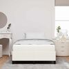 vidaXL Bedframe met matras Cr&egrave;me 120 x 190 cm Stof