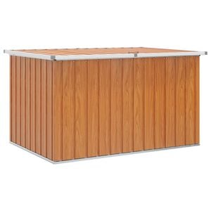 vidaXL Buitenopslagdoos Gegalvaniseerd staal 150 x 101 x 91 cm Hout