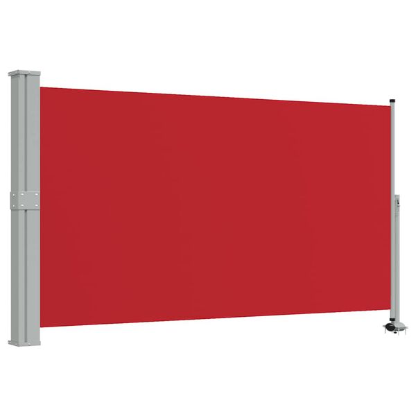 vidaXL Tuinscherm uittrekbaar 140x300 cm rood