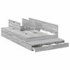 vidaXL Opbergbedframe met lade Grijs Sonoma 120 cm Bewerkt hout