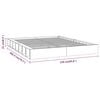 vidaXL Bedframe massief hout 200x200 cm