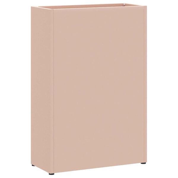 vidaXL Paraplu Standaard met opslag Roze 28 x 12 x 41 cm Staal