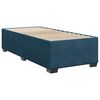 vidaXL Boxspring met matras fluweel donkerblauw 90x190 cm