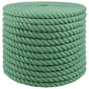 vidaXL Jute Touw Groen 100% Tossa jute