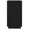 vidaXL Dressoir 80x34x75 cm bewerkt hout zwart