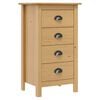 vidaXL Dressoir Hill 46x35x80 cm massief grenenhout