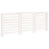 vidaXL Radiatorombouw 210x21x85 cm massief grenenhout wit