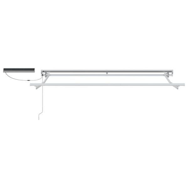 vidaXL Elektrisch Uittrekbaar Zonnescherm Beige 3,5 x 2,5 m