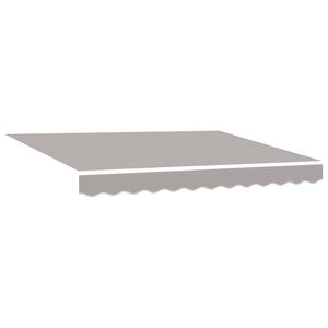 vidaXL Vervangingsdoek voor zonnescherm Lichtgrijs 2,5 x 2 m Polyester