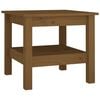 vidaXL Salontafel 45x45x40 cm massief grenenhout honingbruin