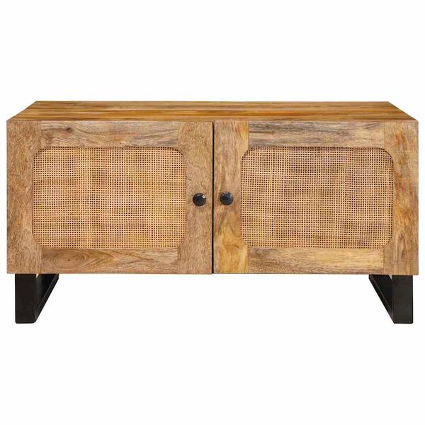 vidaXL Salontafel Naturel 80 x 50 x 40 cm Massief Mango Hout