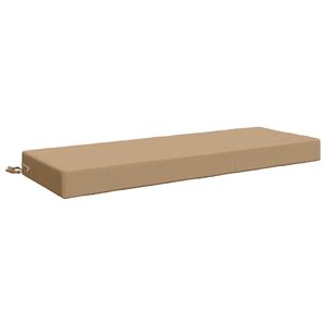 vidaXL Zitkussen SOEST 100% Polyester Zand 120 x 40 x 10 cm