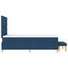 vidaXL Boxspring bed met matras met hoofdeinde Blauw 120 x 190 cm Stof