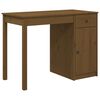 vidaXL Bureau 100x50x75 cm massief grenenhout honingbruin