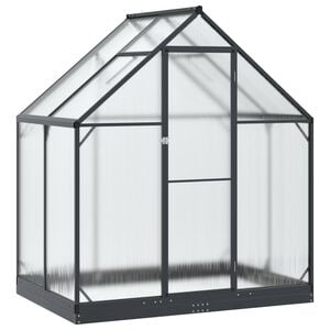 vidaXL Tuin Serre met de deur Antracietkleurig 183,5 x 123 x 207 cm