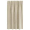 vidaXL Verduisterende gordijnen 2 pcs Cr&egrave;me 140 x 140 cm Fluweel