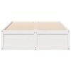 vidaXL Bedframe zonder matras massief grenenhout wit 135x190 cm