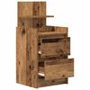 vidaXL Nachtkastjes met 2 lades 2 st 38x34x80 cm oud hout