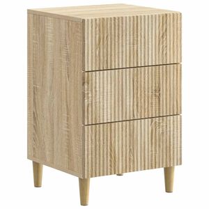 vidaXL Nachtkastje Sonoma Eiken 43 x 41 x 66,5 cm Bewerkt hout