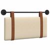 vidaXL Hangend hoofdbord Cr&egrave;me Antiek PU