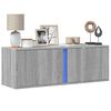 vidaXL Tv-wandmeubel met LED-verlichting 100x31x35 cm grijs sonoma