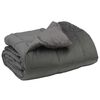 vidaXL Winter Dekbed Gekwilt Lichtgrijs 135 x 200 cm Microfiber