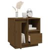 vidaXL Nachtkastjes 2 st 50x34x50 cm massief grenenhout honingbruin