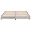 vidaXL Bedframe zonder matras 160x200 cm spaanplaat grijs Sonoma