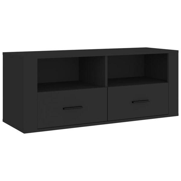 vidaXL Tv-meubel 100x35x40 cm bewerkt hout zwart
