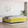 vidaXL Boxspring met matras stof groen 200x200 cm