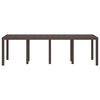 vidaXL Tuin Eettafel Bruin 250 x 100 x 73 cm poly rattan