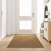 vidaXL Deurmat Anders Crème en Zwart 120 x 350 cm Polyamide en PVC