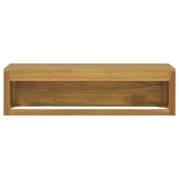 vidaXL Badkamerwandkast 110x45x30 cm massief teakhout