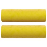 vidaXL Sierkussens 2 st 15x50 cm fluweel geel