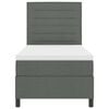 vidaXL Boxspringbed met matras Donkergrijs 100 x 200 cm Stof