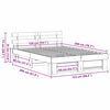 vidaXL Bedframe Wasbruin 150 x 200 cm Massief grenenhout