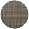 vidaXL 3-delige Bistroset met kussens poly rattan grijs