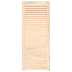 vidaXL Kastdeur met lamellen 99,3x39,4 cm massief grenenhout