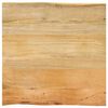 vidaXL Tafelblad met natuurlijke rand 80x80x3,8 cm massief mangohout