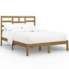 vidaXL Bedframe massief hout honingbruin 135x190 cm