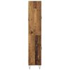 vidaXL Hoge kast 2 pcs Oudhout Ge&euml;ngineerd hout en glas