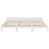 vidaXL Bedframe Family zonder matras 240x200 cm massief grenenhout wit