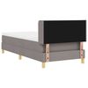 vidaXL Boxspringbed met matras Taupe 190 x 90 cm Polyester