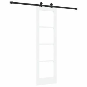 vidaXL Schuifdeur ORKDAL Wit en zwart 61 x 198,5 cm