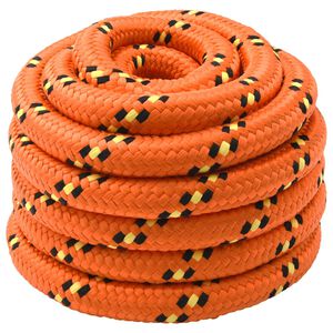 vidaXL Boottouw 50 m 3 Oranje PP