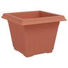 vidaXL Vierkante Bloempot 6 pcs Baksteenrood 28,5 x 28,5 x 22 cm