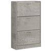 vidaXL Schoenenkast 63x24x103 cm bewerkt hout betongrijs