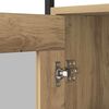 vidaXL Dressoir Artisan Eiken 100 x 35 x 80 cm Bewerkt hout