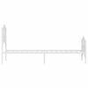 vidaXL Bedframe met hoofd- en voeteneinde&nbsp;metaal wit 100x200 cm