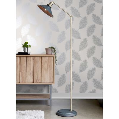DUTCH WALLCOVERINGS Behang Fawning Feather lichtgrijs